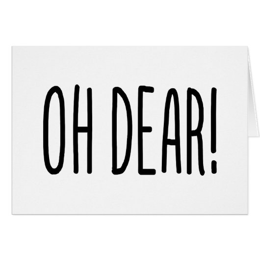 OH DEAR! KAART (Voorkant Horizontaal)