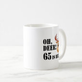Oh Deer 65e anniversaire de café Mug (Devant droit)