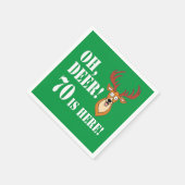Oh Deer 70e verjaardag servetten (Hoek)