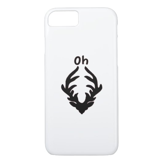 Oh Deer Artistic Clean Style Case-Mate iPhone Case (Achterkant)