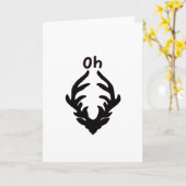 Oh Deer Artistic Clean Style Kaart (Gele Bloem)