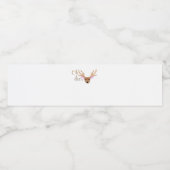 Oh Deer Artistic Style  Waterfles Etiket (Enkel label)