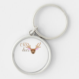 Oh Deer Artistieke Stijl Sleutelhanger