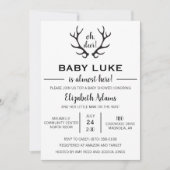 Oh Deer Baby Boy Shower Invitation (Devant)