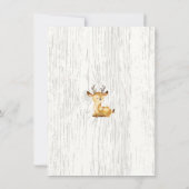 Oh Deer Baby Boys Photo Faire-part de naissance (Dos)
