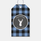 Oh Deer Baby shower Blue Boy Cadeaulabel (Voorkant)
