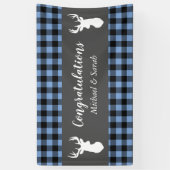 Oh Deer Baby shower Blue Boy Spandoek (Verticaal)