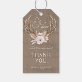 Oh Deer Baby shower Dank u Cadeau Labels – Woodlan Cadeaulabel (Voorkant)