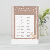 Oh Deer - Baby shower Game - baby's rond de vloer Programma (Staand voorkant)