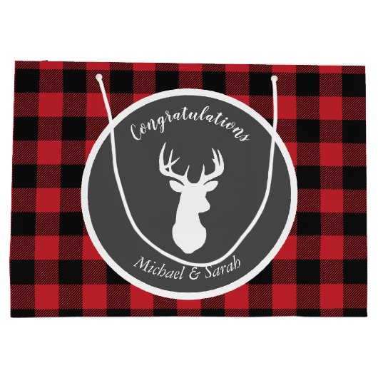 Oh Deer Baby shower Groot Cadeauzakje (Achterkant)