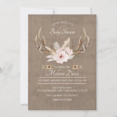 Oh Deer Baby shower Invitation - Forêt Florale W (Devant)