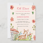Oh Deer Baby Shower Invitations (Devant)