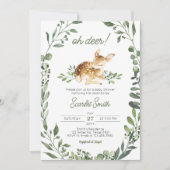 Oh Deer Baby shower Kaart (Voorkant)