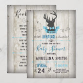 Oh Deer Baby shower Little Buck Invitation (Devant / Derrière)