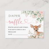 Oh Deer Baby shower Luier Raffle Informatiekaartje (Voorkant)