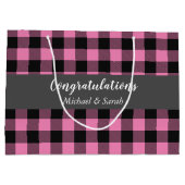 Oh Deer Baby shower Pink Groot Cadeauzakje (Achterkant)