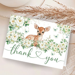 Oh Deer Baby Shower Vouwkaart Bedankt