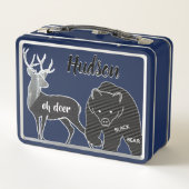 Oh Deer Black Beer retro typografie Quotes (Achterkant)