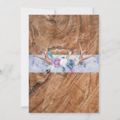 Oh Deer Boho Genre Neutre Baby shower Invitation (Dos)