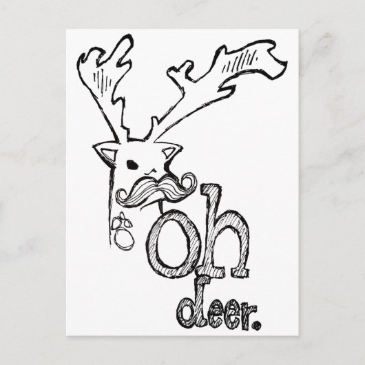Oh Deer Briefkaart (Voorkant)