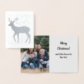 Oh Deer, c'est le Carte photo Foil de Noël (Affichage)