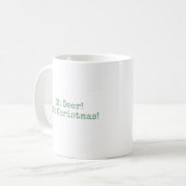 Oh Deer, c'est Noël [vert] - Mug (Devant gauche)