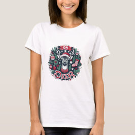 Oh Deer Christmas Art T-shirt
