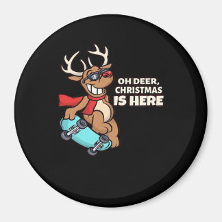Oh Deer Christmas Celebration Holiday Design Magneet