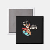 Oh Deer Christmas Celebration Holiday Design Magneet (Voorkant / Achterkant)