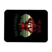 Oh Deer Christmas Is Here Joyful Aesthetic  Magneet (Horizontaal)