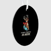 Oh Deer Christmas Is Here Skateboarding Deer Graph (devant)