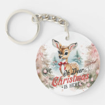 Oh Deer Christmas is hier Sleutelhanger
