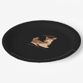 Oh Deer Christmas Modern Design Papieren Bordje (Gekanteld)