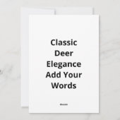 Oh Deer Classic Style Feestdagenkaart (Achterkant)