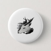Oh Deer Classic Style  Ronde Button 5,7 Cm (Voorkant)