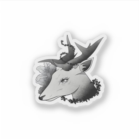 Oh Deer Classic Style  Sticker (Voorkant)
