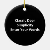 Oh Deer Classic Vibe Keramisch Ornament (Achterkant)