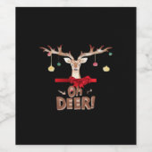 Oh Deer Classic Vibe Wijn Etiket (Enkel label)