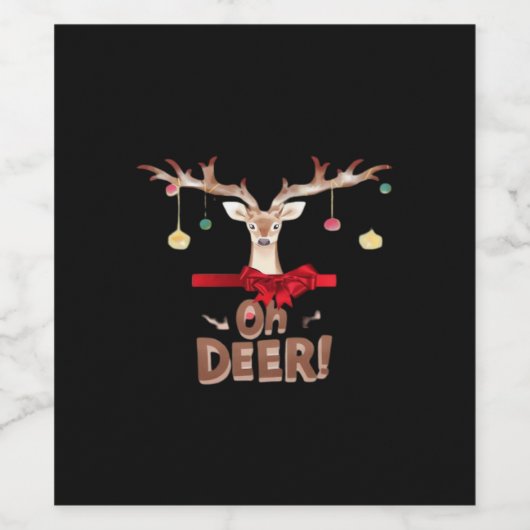 Oh Deer Classic Vibe Wijn Etiket (Enkel label)