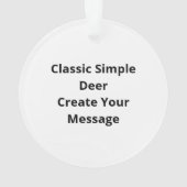 Oh Deer Classique Design Simple (dos)
