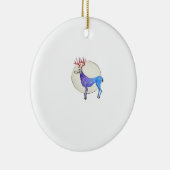 Oh Deer Clean Graphic Style Keramisch Ornament (Rechts)