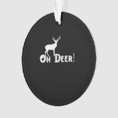Oh Deer Clean Graphic Style Ornament (voorkant)