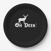 Oh Deer Clean Graphic Style Papieren Bordje (Voorkant)