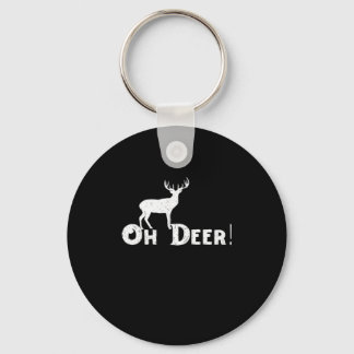 Oh Deer Clean Graphic Style Sleutelhanger