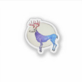 Oh Deer Clean Graphic Style  Sticker (Voorkant)