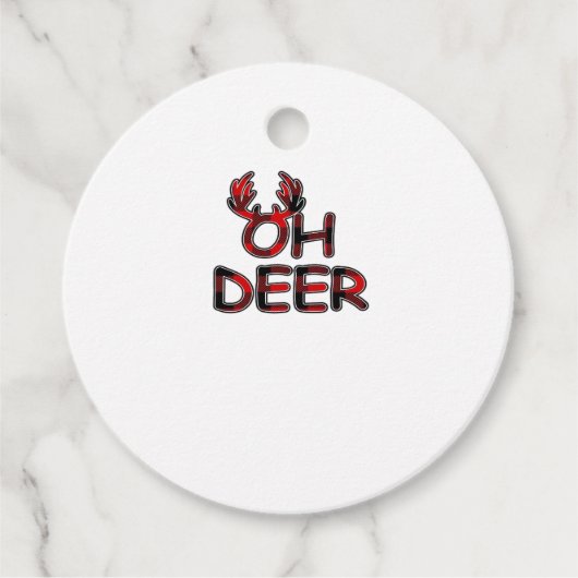 Oh Deer Clean Layout Bedankjes Labels (Voorkant)