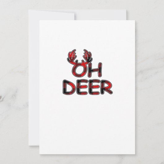Oh Deer Clean Layout Feestdagenkaart (Voorkant)