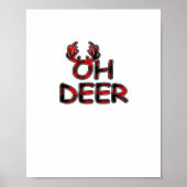 Oh Deer Clean Layout Poster (Voorkant)