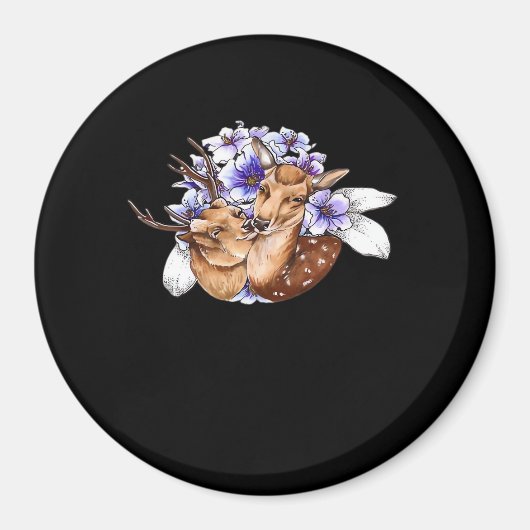 Oh Deer Clean Minimal Style  Magneet (Voorkant)