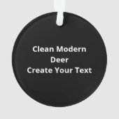 Oh Deer Clean Modern  Ornament (achterkant)